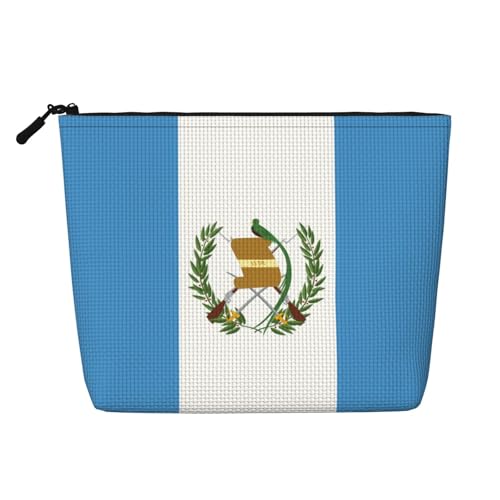 Flag of Guatemala Damen Kultur- und Kosmetiktasche, Unisex-Kulturbeutel, Aufbewahrungstasche für Körperpflege, Schwarz, Einheitsgröße von WZYCWB