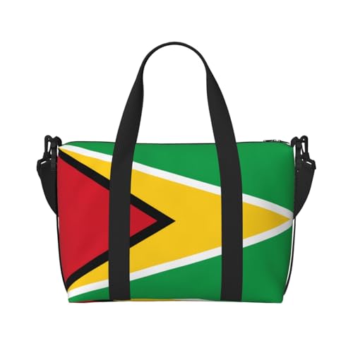 Flag of Guyana Damen Handtasche Crossbody Reisetasche Casual Handtasche mit Reißverschluss Geeignet für Arbeit Reisen Fitness Reisen Flag of Guyana Damen Handtasche Crossbody Reisetasche Casual Handtasche mit Reißverschluss Geeignet für Arbeit Reisen Fitness Reisen von WZYCWB