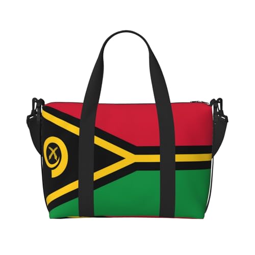 Flag of Vanuatu Damen Handtasche Crossbody Reisetasche Casual Handtasche mit Reißverschluss Geeignet für Arbeit Reisen Fitness Reisen von WZYCWB