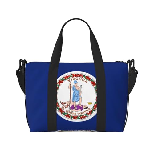 Flag of Virginia Damen Handtasche Crossbody Reisetasche Casual Handtasche mit Reißverschluss Geeignet für Arbeit Reisen Fitness Reisen Schwarz Einheitsgröße Flag of Virginia Damen Handtasche Crossbody Reisetasche Casual Handtasche mit Reißverschluss Geeignet für Arbeit Reisen Fitness Reisen Schwarz Einheitsgröße von WZYCWB