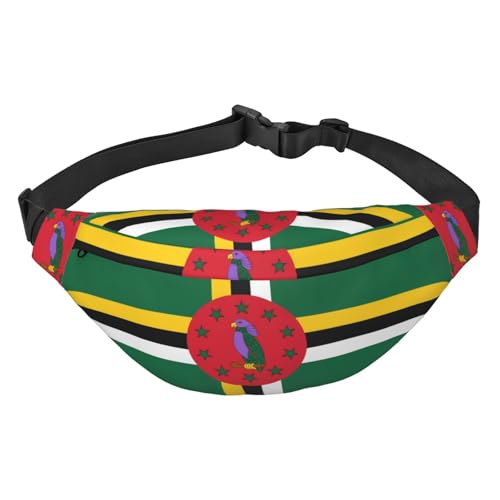 Flagge der Commonwealth of Dominica Travel Fashion Hüfttasche, geeignet für Sport, Laufen, Radfahren, Reisen, Angeln, Jungen, große Crossbody-Hüfttasche Flagge der Commonwealth of Dominica Travel Fashion Hüfttasche, geeignet für Sport, Laufen, Radfahren, Reisen, Angeln, Jungen, große Crossbody-Hüfttasche von WZYCWB