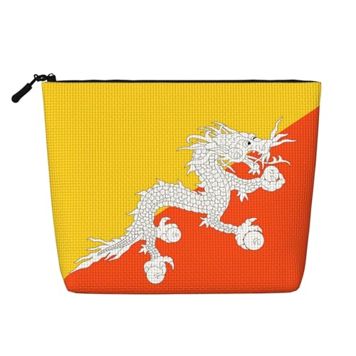 Flagge des Königreichs Bhutan Damen Kulturtasche und Kosmetiktasche, Unisex Kulturtasche Aufbewahrungstasche Körperpflege Aufbewahrungstasche Flagge des Königreichs Bhutan Damen Kulturtasche und Kosmetiktasche, Unisex Kulturtasche Aufbewahrungstasche Körperpflege Aufbewahrungstasche von WZYCWB