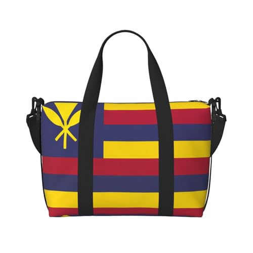 Flagge des Königreichs Hawaii Damen Handtaschen Crossbody Reisetasche Casual Handtasche mit Reißverschluss Geeignet für Arbeit Reisen Fitness Reisen von WZYCWB