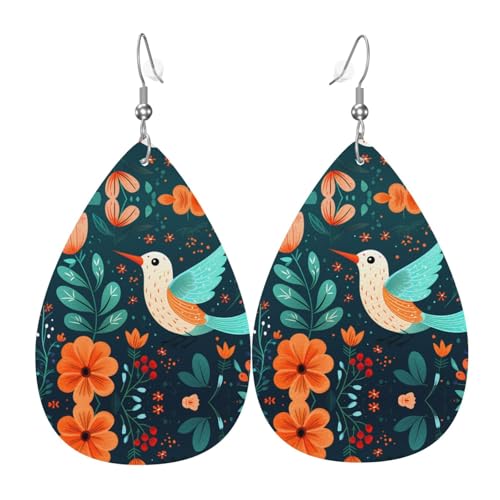 Flying Hummingbird Leather Earrings European and American style earrings for young women, birthday gifts/Valentine's Day gifts Flying Hummingbird Leather Earrings European and American style earrings for young women, birthday gifts/Valentine's Day gifts von WZYCWB