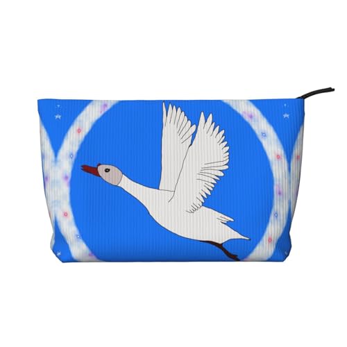 Flying White Goose Damen-Kosmetiktasche, tragbare Geldbörse mit Reißverschluss, geeignet für Reisen und die tägliche Aufbewahrung von Kosmetika von WZYCWB