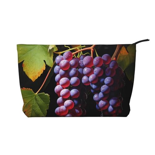 Fresh Grapes Damen-Kosmetiktasche aus Kord, tragbare Geldbörse mit Reißverschluss, geeignet für Reisen und die tägliche Aufbewahrung von Kosmetika Fresh Grapes Damen-Kosmetiktasche aus Kord, tragbare Geldbörse mit Reißverschluss, geeignet für Reisen und die tägliche Aufbewahrung von Kosmetika von WZYCWB