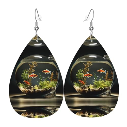 Glasfischglas-Leder-Ohrringe, europäischer und amerikanischer Stil, Ohrringe für junge Frauen, Geburtstagsgeschenke/Valentinstagsgeschenke Glasfischglas-Leder-Ohrringe, europäischer und amerikanischer Stil, Ohrringe für junge Frauen, Geburtstagsgeschenke/Valentinstagsgeschenke von WZYCWB
