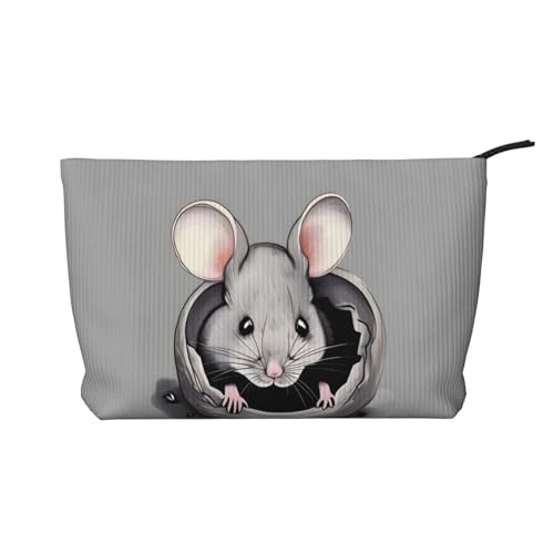 Graue Ratte Damen-Kosmetiktasche, tragbare Geldbörse mit Reißverschluss, geeignet für Reisen und die tägliche Aufbewahrung von Kosmetika Graue Ratte Damen-Kosmetiktasche, tragbare Geldbörse mit Reißverschluss, geeignet für Reisen und die tägliche Aufbewahrung von Kosmetika von WZYCWB