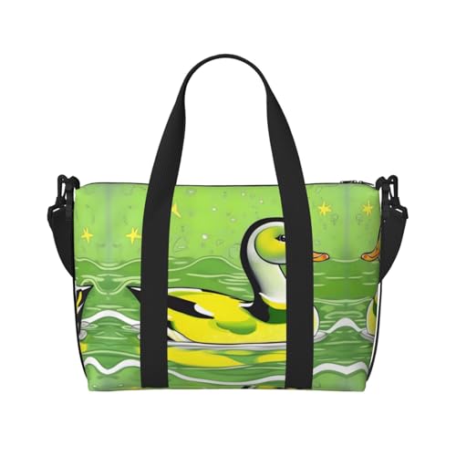 Green Duck Damen Handtasche Crossbody Reisetasche Casual Handtasche mit Reißverschluss Geeignet für Arbeit Reisen Fitness Reisen Schwarz Einheitsgröße Green Duck Damen Handtasche Crossbody Reisetasche Casual Handtasche mit Reißverschluss Geeignet für Arbeit Reisen Fitness Reisen Schwarz Einheitsgröße von WZYCWB