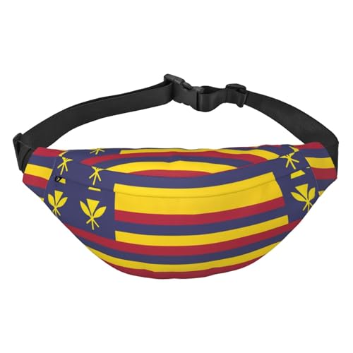 Große Umhängetasche mit Flagge des Königreichs Hawaii, geeignet für Sport, Laufen, Radfahren, Reisen, Angeln, Jungen, große Crossbody-Hüfttasche Große Umhängetasche mit Flagge des Königreichs Hawaii, geeignet für Sport, Laufen, Radfahren, Reisen, Angeln, Jungen, große Crossbody-Hüfttasche von WZYCWB