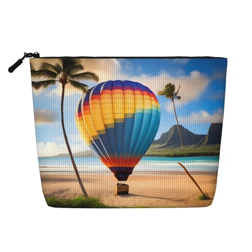 Hawaii Heißluftballon Damen Kulturbeutel und Kosmetiktasche, Unisex Kulturbeutel Aufbewahrungstasche Körperpflege Aufbewahrungstasche Hawaii Heißluftballon Damen Kulturbeutel und Kosmetiktasche, Unisex Kulturbeutel Aufbewahrungstasche Körperpflege Aufbewahrungstasche von WZYCWB
