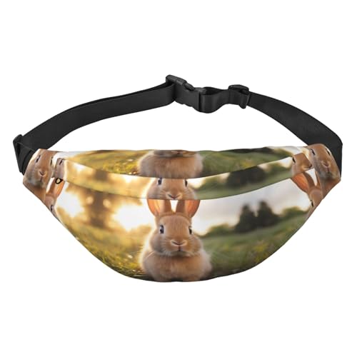 Hüfttasche mit weißen Ohren, geeignet für Sport, Laufen, Radfahren, Reisen, Angeln, Jungen, große Crossbody-Bauchtasche Hüfttasche mit weißen Ohren, geeignet für Sport, Laufen, Radfahren, Reisen, Angeln, Jungen, große Crossbody-Bauchtasche von WZYCWB