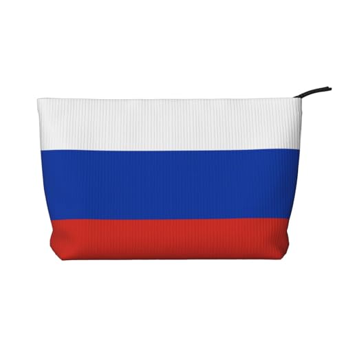Kosmetiktasche aus Cord mit russischer Flagge, tragbare Geldbörse mit Reißverschluss, geeignet für Reisen und die tägliche Aufbewahrung von Kosmetika Kosmetiktasche aus Cord mit russischer Flagge, tragbare Geldbörse mit Reißverschluss, geeignet für Reisen und die tägliche Aufbewahrung von Kosmetika von WZYCWB