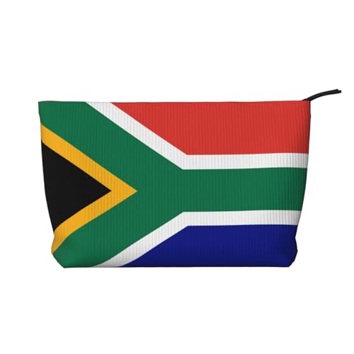 Kosmetiktasche aus Kord, mit südafrikanischer Flagge, tragbare Geldbörse mit Reißverschluss, geeignet für Reisen und die tägliche Aufbewahrung von Kosmetika Kosmetiktasche aus Kord, mit südafrikanischer Flagge, tragbare Geldbörse mit Reißverschluss, geeignet für Reisen und die tägliche Aufbewahrung von Kosmetika von WZYCWB