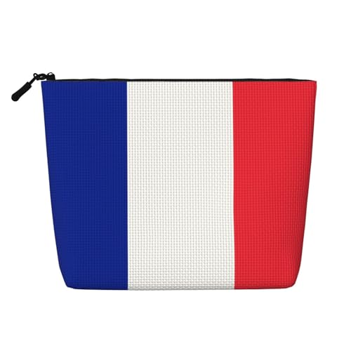 Kultur- und Kosmetiktasche für Damen, französische Flagge, Unisex, Kulturbeutel, Aufbewahrungstasche für Körperpflege, Schwarz, Einheitsgröße Kultur- und Kosmetiktasche für Damen, französische Flagge, Unisex, Kulturbeutel, Aufbewahrungstasche für Körperpflege, Schwarz, Einheitsgröße von WZYCWB