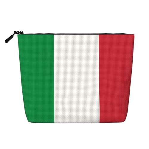 Kultur- und Kosmetiktasche für Damen, italienische Flagge, Unisex, Kulturbeutel, Aufbewahrungstasche für Körperpflege, Schwarz, Einheitsgröße Kultur- und Kosmetiktasche für Damen, italienische Flagge, Unisex, Kulturbeutel, Aufbewahrungstasche für Körperpflege, Schwarz, Einheitsgröße von WZYCWB