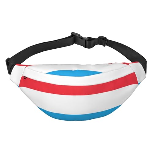Luxemburg-Flagge, modische Hüfttasche, geeignet für Sport, Laufen, Radfahren, Reisen, Angeln, Jungen, große Crossbody-Hüfttasche von WZYCWB