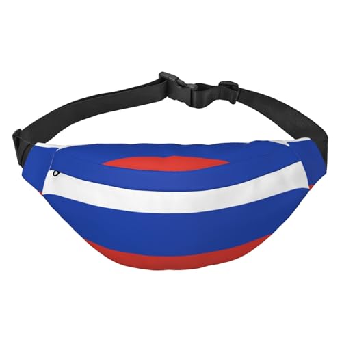Modische Gürteltasche mit russischer Flagge, geeignet für Sport, Laufen, Radfahren, Reisen, Angeln, Jungen, große Crossbody-Hüfttasche Modische Gürteltasche mit russischer Flagge, geeignet für Sport, Laufen, Radfahren, Reisen, Angeln, Jungen, große Crossbody-Hüfttasche von WZYCWB