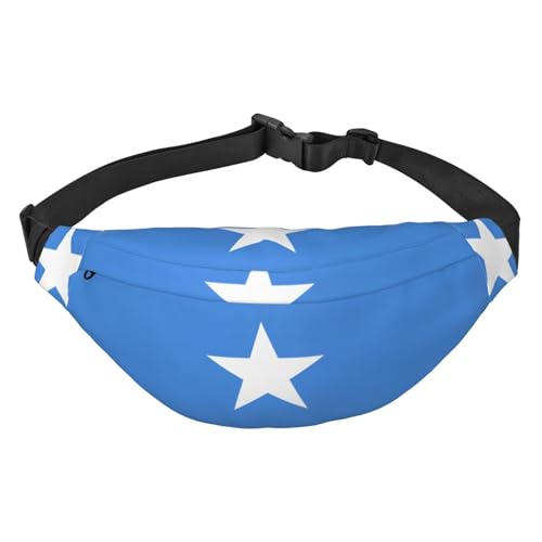 Modische Hüfttasche mit Somali-Flagge, geeignet für Sport, Laufen, Radfahren, Reisen, Angeln, Jungen, große Crossbody-Hüfttasche von WZYCWB