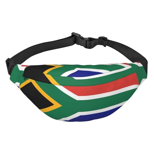 Modische Hüfttasche mit südafrikanischer Flagge, geeignet für Sport, Laufen, Radfahren, Reisen, Angeln, Jungen, große Crossbody-Hüfttasche Modische Hüfttasche mit südafrikanischer Flagge, geeignet für Sport, Laufen, Radfahren, Reisen, Angeln, Jungen, große Crossbody-Hüfttasche von WZYCWB
