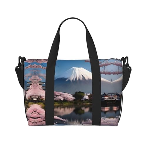 Mt. Fuji im frühen Frühling Damen Handtaschen Crossbody Reisetasche Casual Handtasche mit Reißverschluss Geeignet für Arbeit Reisen Fitness Reisen Schwarz Einheitsgröße Mt. Fuji im frühen Frühling Damen Handtaschen Crossbody Reisetasche Casual Handtasche mit Reißverschluss Geeignet für Arbeit Reisen Fitness Reisen Schwarz Einheitsgröße von WZYCWB