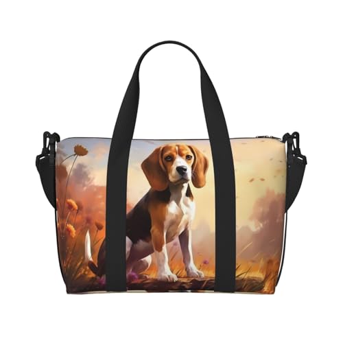 Nerdy Beagle Damen Handtasche Crossbody Reisetasche Casual Handtasche mit Reißverschluss Geeignet für Arbeit Reisen Fitness Reisen von WZYCWB