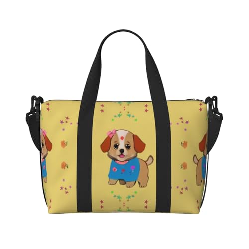 Niedliche Cartoon-Hunde-Umhängetasche für Damen, lässige Handtasche mit Reißverschluss, geeignet für Arbeit, Reisen, Fitness, Reisen Niedliche Cartoon-Hunde-Umhängetasche für Damen, lässige Handtasche mit Reißverschluss, geeignet für Arbeit, Reisen, Fitness, Reisen von WZYCWB