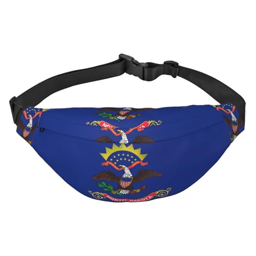 North Dakota Gürteltasche mit Staatsflagge, geeignet für Sport, Laufen, Radfahren, Reisen, Angeln, Jungen, große Crossbody-Hüfttasche North Dakota Gürteltasche mit Staatsflagge, geeignet für Sport, Laufen, Radfahren, Reisen, Angeln, Jungen, große Crossbody-Hüfttasche von WZYCWB