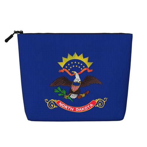 North Dakota Kultur- und Kosmetiktasche für Damen mit Staatsflagge, Unisex-Kulturbeutel, Aufbewahrungstasche für Körperpflege North Dakota Kultur- und Kosmetiktasche für Damen mit Staatsflagge, Unisex-Kulturbeutel, Aufbewahrungstasche für Körperpflege von WZYCWB