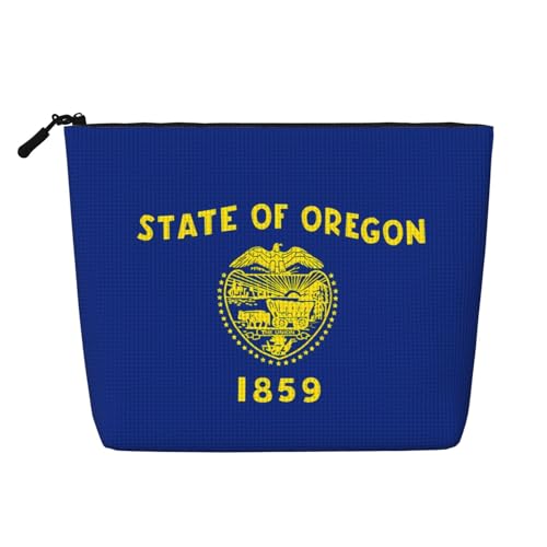 Oregon Staatsflagge Damen Kultur- und Kosmetiktasche, Unisex-Kulturbeutel, Aufbewahrungstasche für Körperpflege Oregon Staatsflagge Damen Kultur- und Kosmetiktasche, Unisex-Kulturbeutel, Aufbewahrungstasche für Körperpflege von WZYCWB