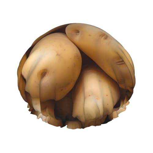 Potato Doppelschichtige Damen-Duschhaube, wiederverwendbar, großes Design, geeignet für alle Haarlängen, geeignet für Mädchen, Spa und Heimsalon. von WZYCWB