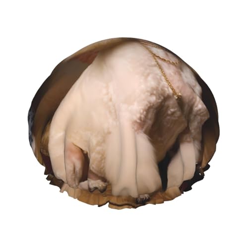 Pudel Doppellagige Damen-Duschhaube, wiederverwendbar, großes Design, geeignet für alle Haarlängen, geeignet für Mädchen, Spa und Heimsalon. von WZYCWB