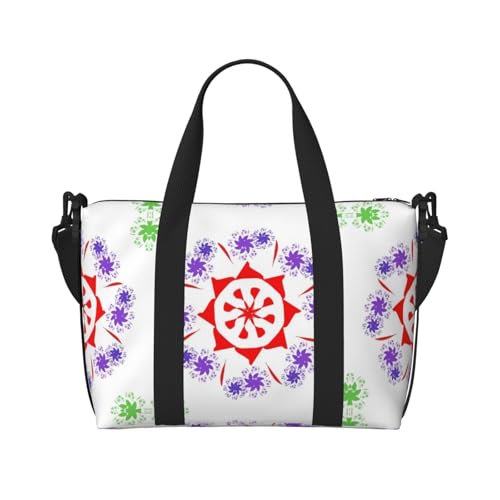 Rotierende lila Blumen Damen Handtasche Crossbody Reisetasche Casual Handtasche mit Reißverschluss geeignet für Arbeit, Reisen, Fitness, Reisen Rotierende lila Blumen Damen Handtasche Crossbody Reisetasche Casual Handtasche mit Reißverschluss geeignet für Arbeit, Reisen, Fitness, Reisen von WZYCWB