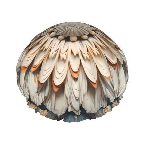 Shellac Doppelschichtige Damen-Duschhaube, wiederverwendbar, großes Design, geeignet für alle Haarlängen, geeignet für Mädchen, Spa und Heimsalon. von WZYCWB