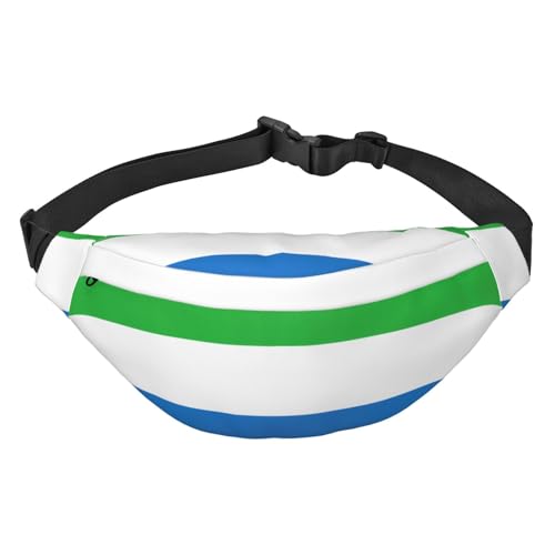 Sierra Leone Hüfttasche mit Flagge, geeignet für Sport, Laufen, Radfahren, Reisen, Angeln, Jungen, große Crossbody-Hüfttasche Sierra Leone Hüfttasche mit Flagge, geeignet für Sport, Laufen, Radfahren, Reisen, Angeln, Jungen, große Crossbody-Hüfttasche von WZYCWB
