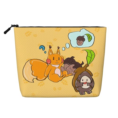 Sonnenblumenkern-Eichhörnchen-Damen-Kultur- und Kosmetiktasche, Unisex-Kulturbeutel, Aufbewahrungstasche für Körperpflege Sonnenblumenkern-Eichhörnchen-Damen-Kultur- und Kosmetiktasche, Unisex-Kulturbeutel, Aufbewahrungstasche für Körperpflege von WZYCWB