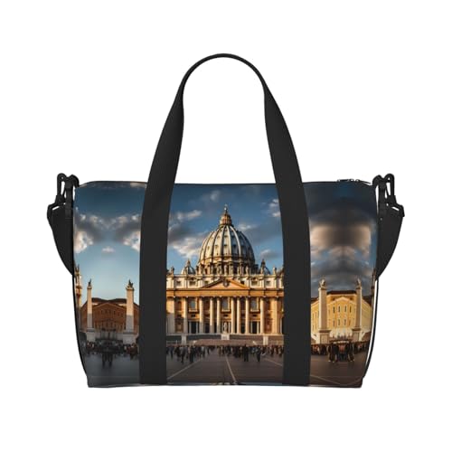 St Peter's Basilica Damen Handtasche Crossbody Reisetasche Casual Handtasche mit Reißverschluss Geeignet für Arbeit Reisen Fitness Reisen St Peter's Basilica Damen Handtasche Crossbody Reisetasche Casual Handtasche mit Reißverschluss Geeignet für Arbeit Reisen Fitness Reisen von WZYCWB