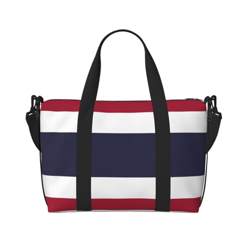 Thailand Flag Damen Handtasche Crossbody Reisetasche Casual Handtasche mit Reißverschluss Geeignet für Arbeit Reisen Fitness Reisen Schwarz Einheitsgröße von WZYCWB