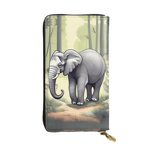 WZYCWB 19,1 x 10,4 cm lange Clutch-Tasche, Leder-Geldbörse, Reißverschlussfach, großes Fassungsvermögen, ein gutes Geschenk für Freunde, Schwarz, Einheitsgröße von WZYCWB