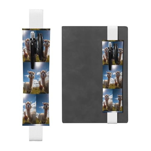 WZYCWB Alpaka Diary Federmäppchen, PVC-Stifthalter und Stifthalter mit Gummibändern und Lesezeichen sind die beste Geschenkwahl. von WZYCWB