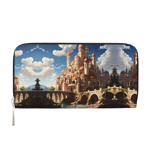 WZYCWB Anime Castle Sky Printed zippered wallet perfect for travel, business, and everyday wear.Holds cell phones and cash. von WZYCWB