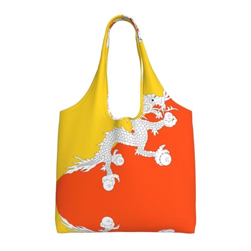 WZYCWB Bedruckte Canvas-Tasche mit Flagge des Königreichs Bhutan, modische Tasche für den täglichen Gebrauch, geeignet für den täglichen Gebrauch und zum Einkaufen WZYCWB Bedruckte Canvas-Tasche mit Flagge des Königreichs Bhutan, modische Tasche für den täglichen Gebrauch, geeignet für den täglichen Gebrauch und zum Einkaufen von WZYCWB