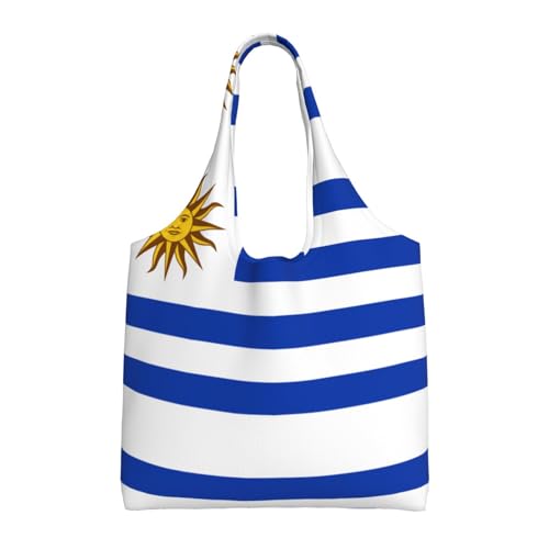 WZYCWB Bedruckte Canvas-Tasche mit Uruguay-Flagge und einer Schultertasche, modische Alltagstasche, geeignet für den täglichen Gebrauch auf Reisen und zum Einkaufen WZYCWB Bedruckte Canvas-Tasche mit Uruguay-Flagge und einer Schultertasche, modische Alltagstasche, geeignet für den täglichen Gebrauch auf Reisen und zum Einkaufen von WZYCWB