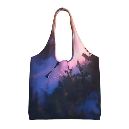 WZYCWB Bedruckte Canvas-Tasche mit einer Schulter, modische Alltagstasche, geeignet für den täglichen Gebrauch auf Reisen und zum Einkaufen von WZYCWB