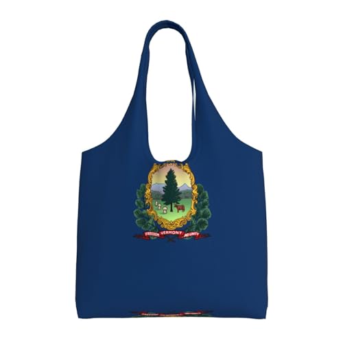 WZYCWB Bedruckte Canvas-Tasche mit einer Schulter von Vermont, modische Canvas-Tasche, geeignet für den täglichen Gebrauch auf Reisen und zum Einkaufen WZYCWB Bedruckte Canvas-Tasche mit einer Schulter von Vermont, modische Canvas-Tasche, geeignet für den täglichen Gebrauch auf Reisen und zum Einkaufen von WZYCWB