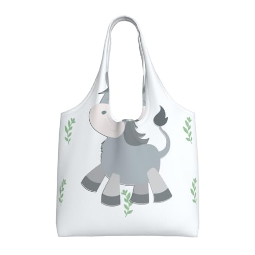 WZYCWB Bedruckte Canvas-Tasche mit lächelndem Esel, modische Alltagstasche, geeignet für den täglichen Gebrauch auf Reisen und zum Einkaufen WZYCWB Bedruckte Canvas-Tasche mit lächelndem Esel, modische Alltagstasche, geeignet für den täglichen Gebrauch auf Reisen und zum Einkaufen von WZYCWB