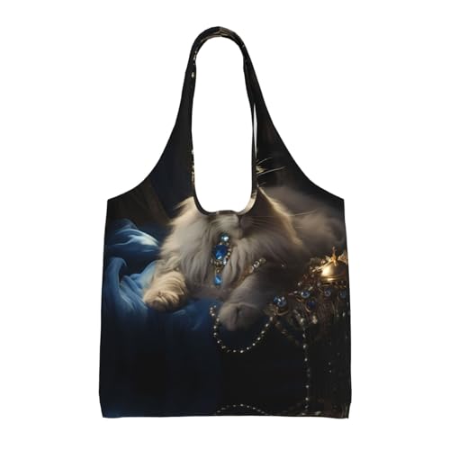 WZYCWB Bedruckte Leinentasche mit einer Schulter, modische Canvas-Tasche, geeignet für den täglichen Gebrauch und zum Einkaufen von WZYCWB