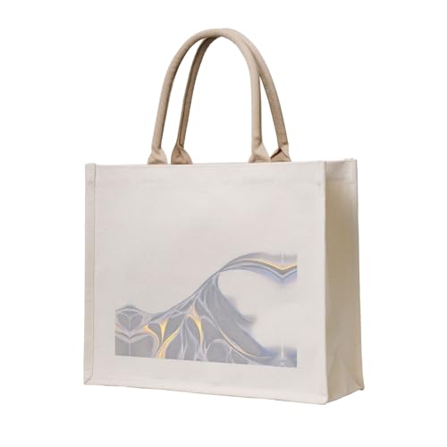 WZYCWB Bedruckte dreidimensionale Canvas-Tragetasche mit transparenten Wellen, geeignet für Reisen, Arbeit, Fitness, Camping und Strand WZYCWB Bedruckte dreidimensionale Canvas-Tragetasche mit transparenten Wellen, geeignet für Reisen, Arbeit, Fitness, Camping und Strand von WZYCWB