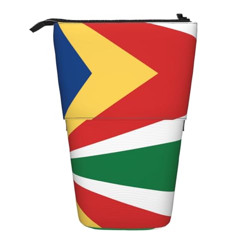 WZYCWB Bedruckter einziehbarer Stifthalter mit Flagge der Seychellen für Wohnheim oder Büro. von WZYCWB