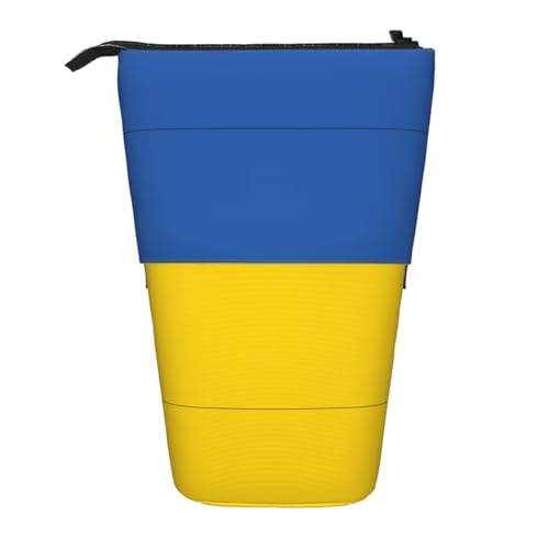 WZYCWB Bedruckter einziehbarer Stifthalter mit Flagge der Ukraine für Wohnheim oder Büro. von WZYCWB